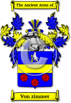 Von zimmer Family Crest Download (JPG) Legacy Series - 600 DPI